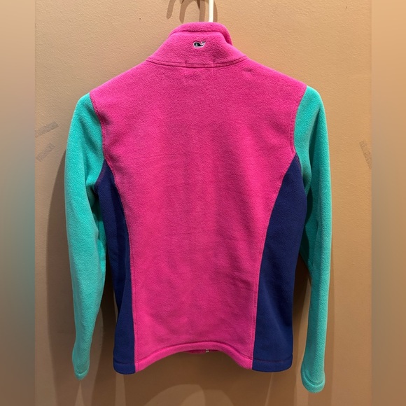 Vineyard Vines Color block multicolor full zip fleece jacket Size Small - Picture 6 of 8